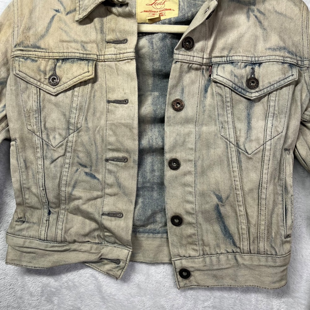 Levi's Positively‎ Superior Trucker Jacket Women's Denim Button Classic Y2K - XS - Picture 8 of 11